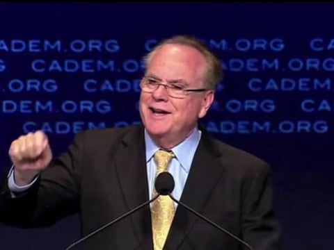 State Treasurer Bill Lockyer addresses the 2013 California Democratic Party Convention in Sacramento this spring.