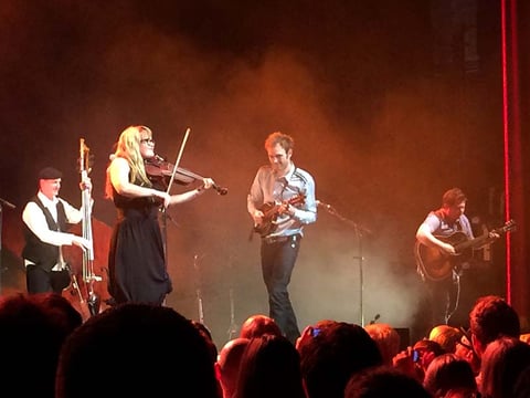 Nickel Creek performs in May in Oakland.