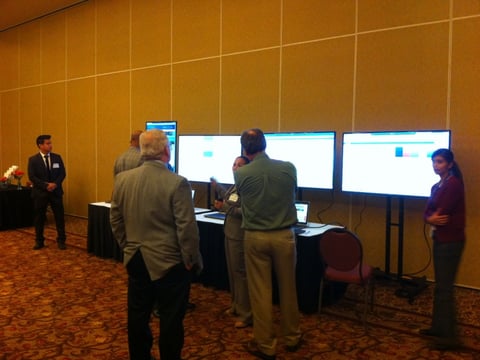 Sacramento County's website on display at a State of Sacramento technology event. 
