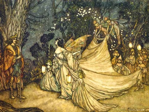 Arthur Rackham's "Oberon & Titania"