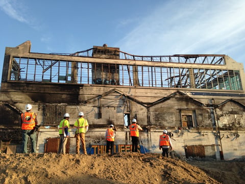 Old Del Monte Plant in downtown Fresno demolished to make way for High Speed Rail.
