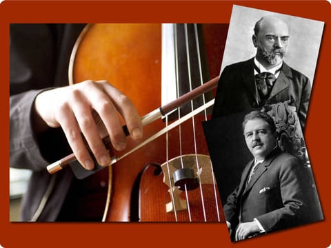 Linking the cello concertos of Antonin Dvorak (top) and Victor Herbert
