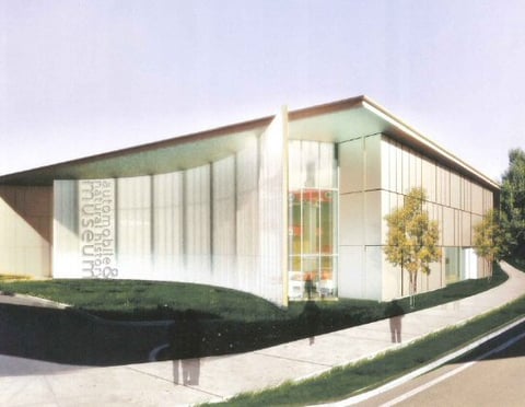 Artists rendering of the proposed Sacramento Waterfront Museums building