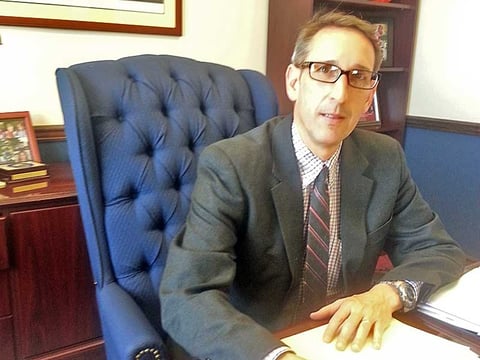 Nevada State Senator Scott Hammond in his office.