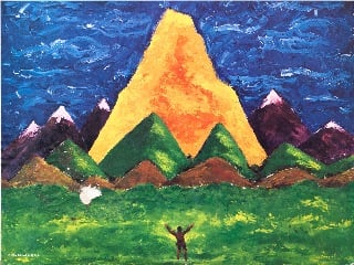 "The Mysterious Mountain" by Robert M. Jones, from the cover of the RCA Living Stereo recording of Hovhaness's Second Symphony.
