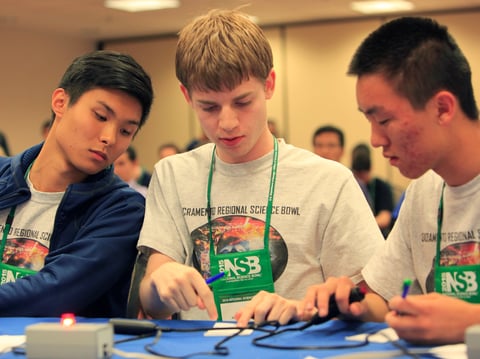 Mira Loma High School team competes in the 2015 National Science Bowl academic competition on Sunday May 3, 2015, in Washington, DC.