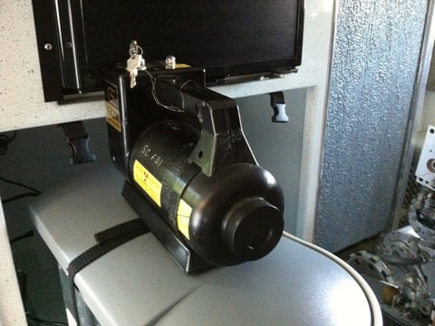 This is the x-ray machine used by the Sacramento County bomb squad.  It's usually housed with robots in the bomb squad trailer.