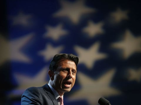 Louisiana Gov. Bobby Jindal announces his candidacy for President in Kenner, La., Wednesday, June 24, 2015.