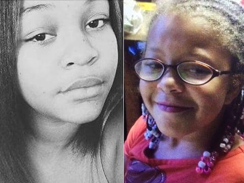 Rachel Brown, 13, (left) and A'miricle, 8, (right) were last seen in the 5000 block of Harrison Street in Sacramento Monday.