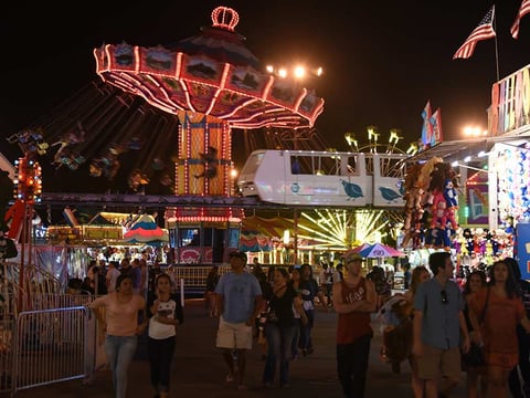 The midway at the California State Fair at Cal Expo on Tuesday, July 14, 2015. 