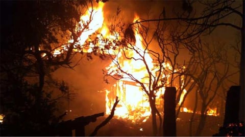 A scene from the Valley Fire, Saturday, Sept. 12, 2015. 