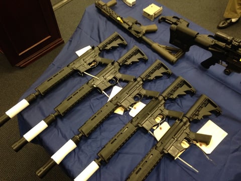 Nearly 240 guns and silencers were seized during a recent sting operation by the ATF, DEA, U.S. Attorney's office, Woodland Police Department, West Sacramento Police Department, and the San Joaquin County Sheriff's Department.