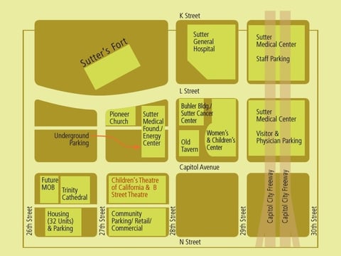 Supporters of the proposed B Street Theater say its proximity to the new Sutter Hospital, Sutter's Fort State Park, and planned development will help make it successful.