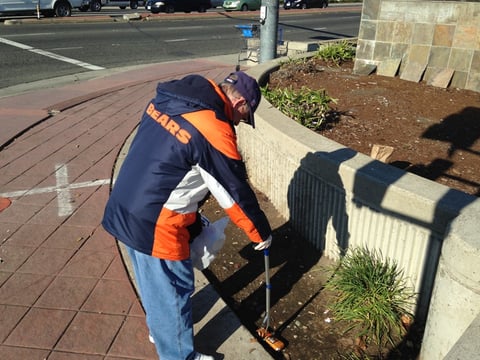 Bill Conlee calls his and his wife's efforts to help the homeless by feeding them and by cleaning up after them "not a big thing." The couple pays for the meals out of their own pockets and cleans up to help remove blight from local businesses.