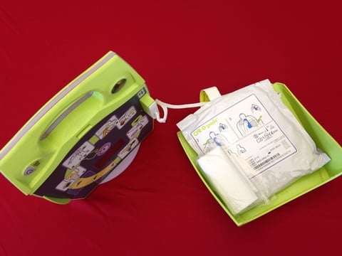 Automated external defibrillators are designed to monitor a patient's vital signs and provide direction to the person who has opened the device. Each device costs about $1,000 according to UC Davis Children's Hospital.