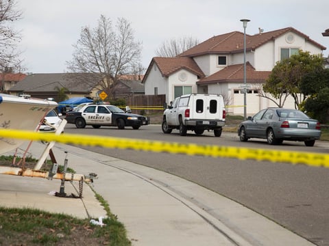The neighborhood where the incident occurred on Tuesday morning. 