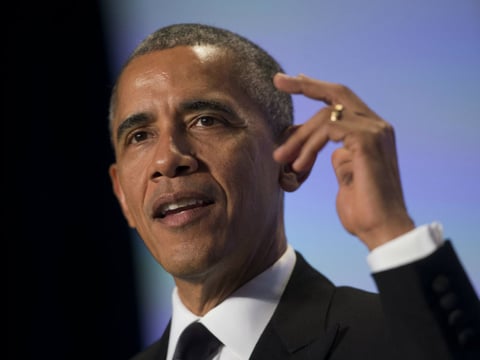 FILE: In this photo taken May 4, 2016, President Barack Obama speaks in Washington. 