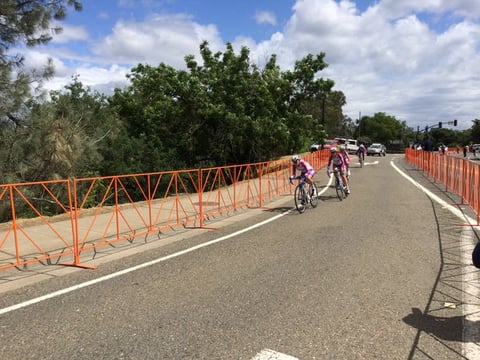 The women led off the day with a team time trial that helped narrow the gap between first and second place in the individual race.