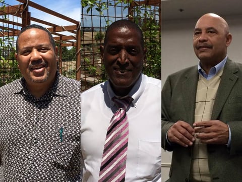 City Council District Eight candidates: community volunteer Chris Baker, state employee Ronald Bell and incumbent Larry Carr. 