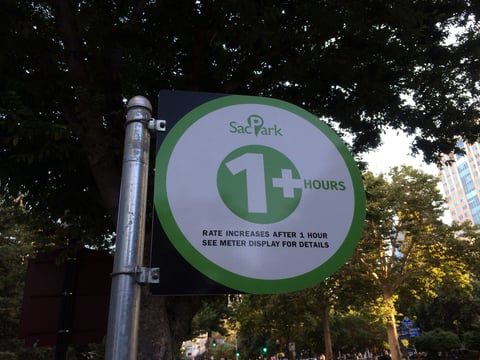 New parking meters have options to add more time for a cost. The meters will soon have additional smart features that are designed to help people find available spaces more easily.
