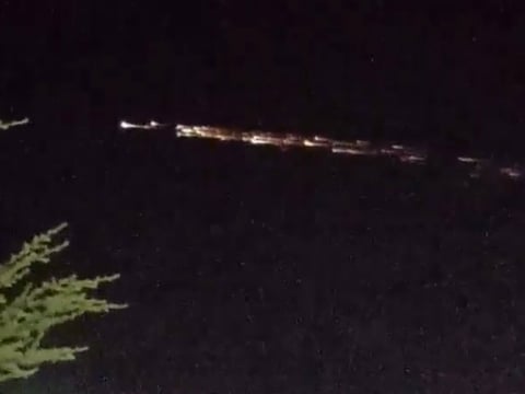 The re-entry of a Chinese rocket stage lit up the sky over Utah, Nevada and California on Wednesday night.