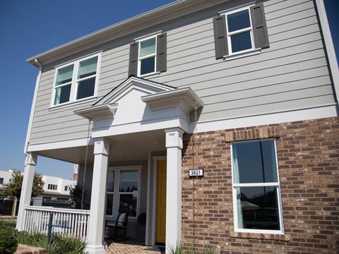 Fourteen McKinley Village models are ready to show prospective customers. Models of a community of flats will be available next month.