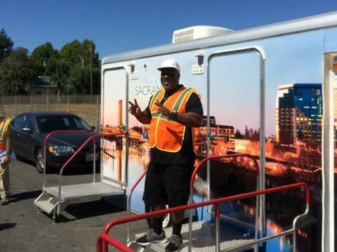 Curtis Jones is transferring from the San Francisco Pit Stop operation to work as an attendant in north Sacramento.