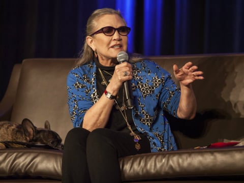 Carrie Fisher during Wizard World Chicago Comic-Con at the Donald E. Stephens Convention Center on Sunday, Aug. 21, 2016, in Chicago.  
