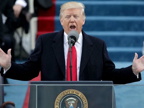 President Trump's address to a joint session of Congress on Tuesday night is expected to strike a more optimistic tone than his inaugural address did last month.