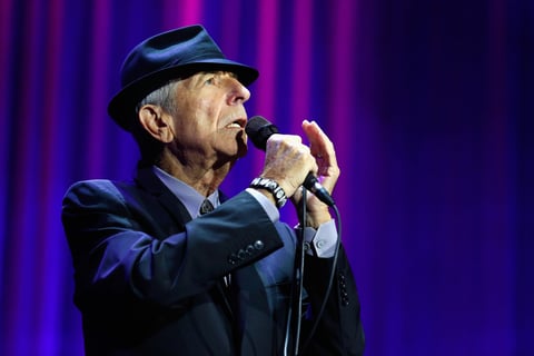 Leonard Cohen performs at the O2 Arena in London in September 2013.