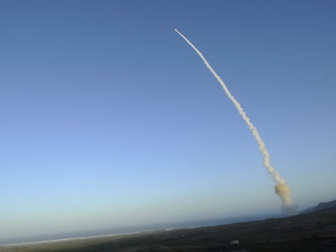 An unarmed Minuteman III intercontinental ballistic missile was launched during an operational test in 2013. 