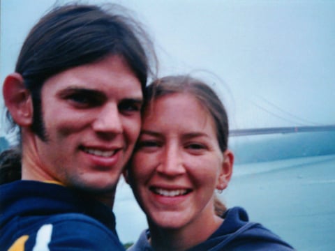 Jason Allen, left, with Lindsey Cutshall, right, at a white-water rafting camp in El Dorado County. They were both murdered in 2004 by whom the Sonoma County Sheriff's Department believes to be 38-year-old Shaun Gallon.
