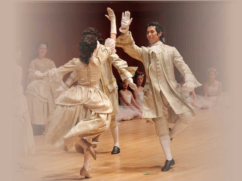 The gavotte—like most court dances of the 17th-18th centuries—was borrowed from the common folk.