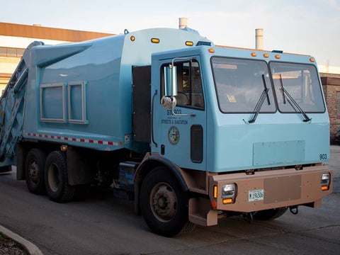Sacramento will soon get the first all-electric garbage truck in California, similar to this one in use in Chicago.