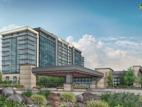 A drawing of the planned casino, hotel and convention center project in Elk Grove.