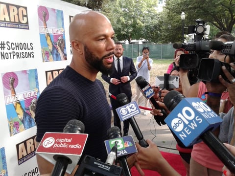 Hip-hop artist Common headlines concerts in Sacramento and at Folsom Prison this week as part of a concert entitled, "Imagine Justice." Common is from Sacramento and is also meeting with state lawmakers this week.