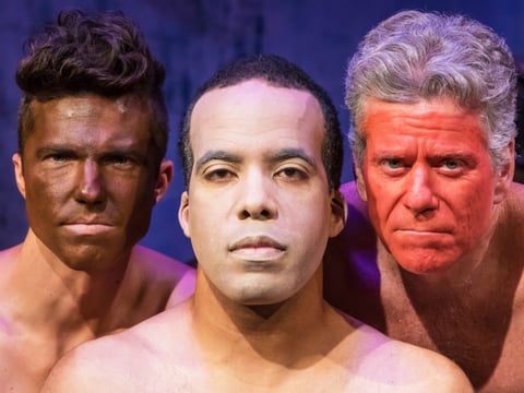 Willem Long, David Everett Moore, and Matt K. Miller in "An Octoroon"