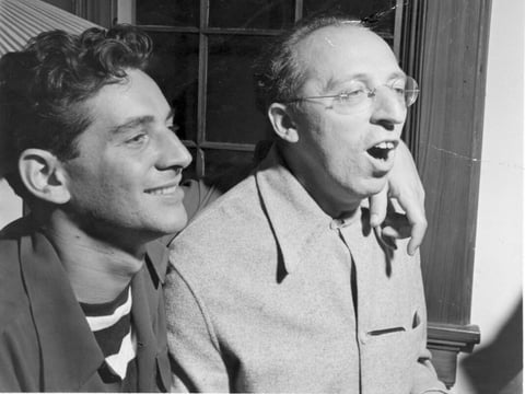 Lifelong Friends: Leonard Bernstein (l) and Aaron Copland (r)