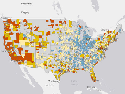 INTERACTIVE MAP: See how real home prices have changed since 2000, according to an analysis by the Harvard Joint Center for Housing Studies.