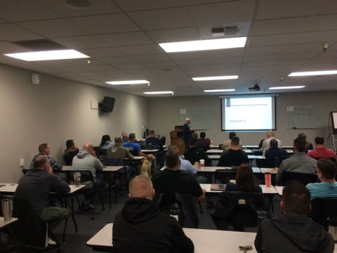 Officers begin 40 hours of training at a classroom in McClellan.
