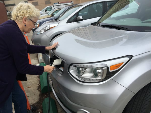 By having access to the air district’s car-share program, Susan Brown has gained a new life. Brown says she lives in a food desert and now can use the cars for activities like grocery shopping and taking her dog to the dog-park.