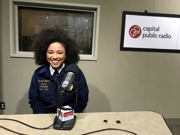 Breanna Holbert is the first African-American woman to be president of the Future Farmers of America.