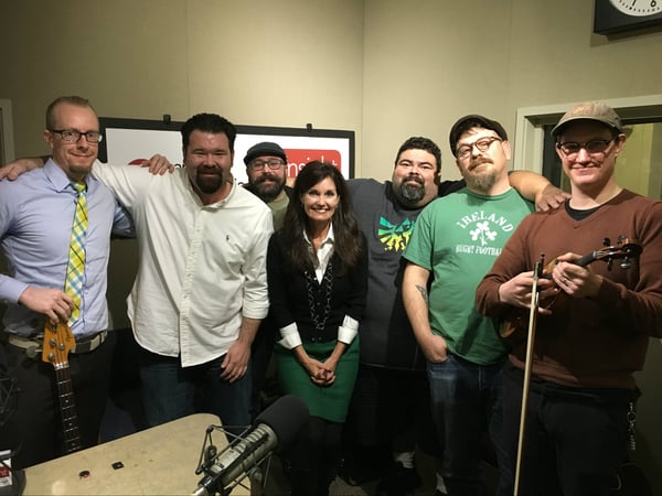 Sacramento Irish rock band The Pikeys with Insight host Beth Ruyak.