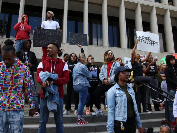 Protests over the police shooting of Stephon Clark in Sacramento have continued since his death on March 18.