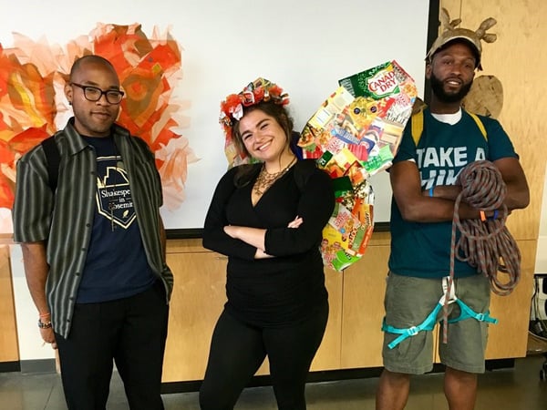 GB Blackmon as Oberon, Yosemite Ranger Jess Rivas as OrangePoppy and Devon Glover (the Sonnet Man) as MuleDeer will appear in this year's Shakespeare in Yosemite performance.