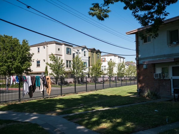 A housing project near Broadway in Sacramento.