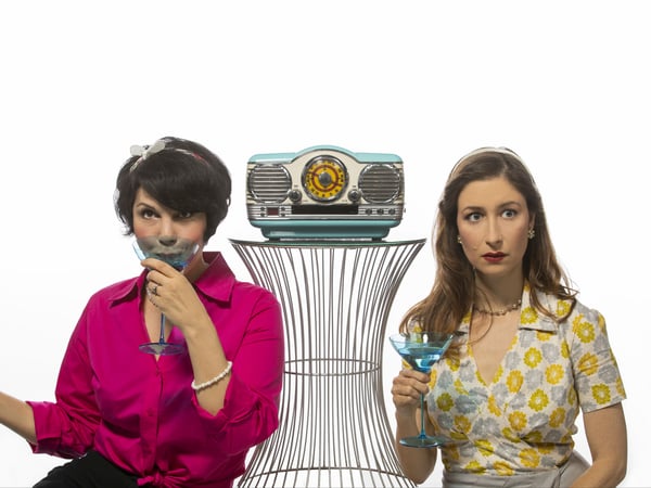 Elisabeth Nunziato and Dana Brooke play Leena and Mag in the B Street Theatre's production of "We're Gonna Be Okay."