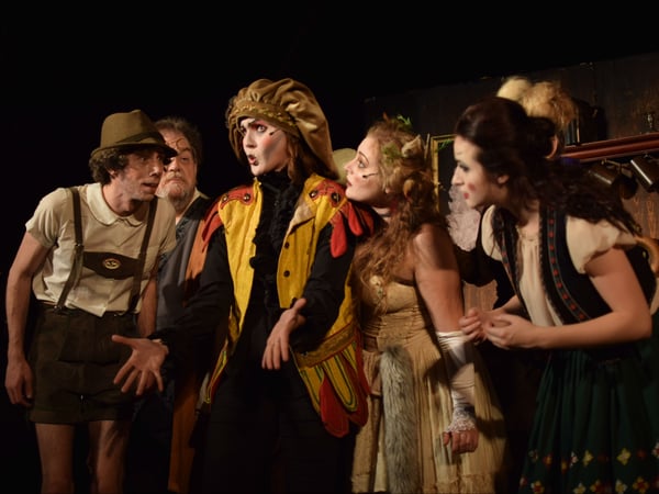 The Green Valley Theatre Company presents "The Black Rider," a musical based on a German folk tale and adapted by William S. Burroughs and Tom Waits.