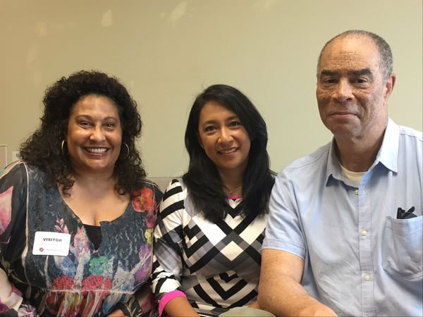 Lisa Lacy, Katherine Miller and Marcus Crowder (left to right) joined Insight to preview “A Candlelight Vigil for Peace,” a new play written by Crowder.
