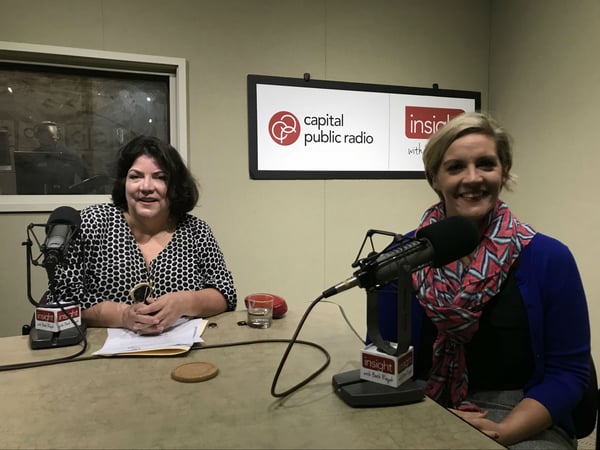 Opening Doors Chief Executive Officer Deborah Ortiz (left) and Director of Family Services Genevieve Levy discuss the Trump Administration’s new quota for refugee resettlement in the U.S.